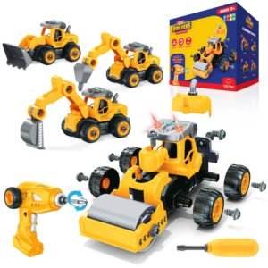 Lil' Builders RC Take Apart Toys - Construction (4-in-1)
